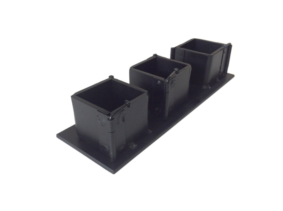 MOLDE PARA CUBOS MORTERO 5X5X5 PLACA
