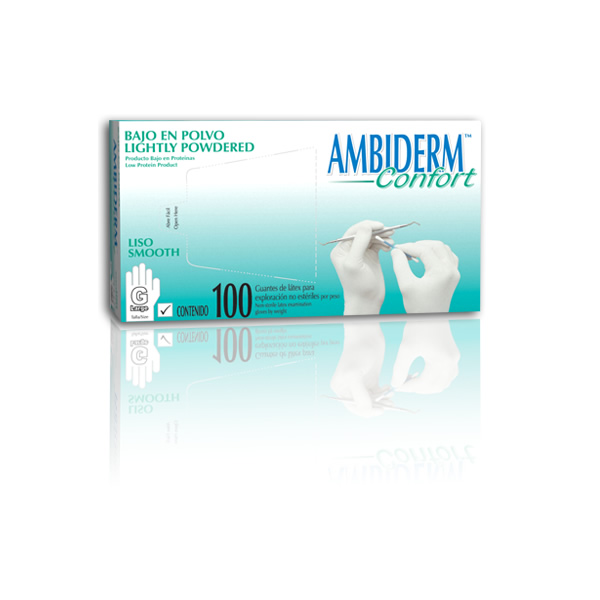 GUANTE LATEX CONFORT NO ESTERIL  X-CHICO CON 100