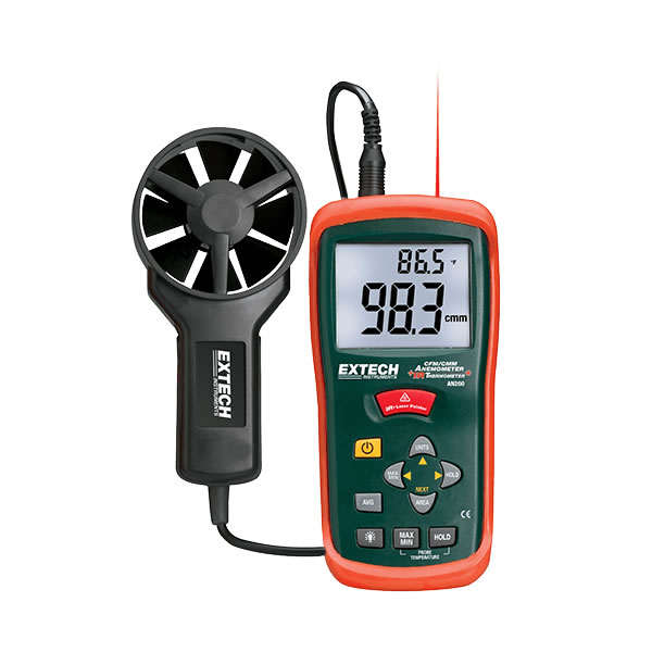 TERMOANEMOMETRO EN CFM/CMM CON TEM MINI