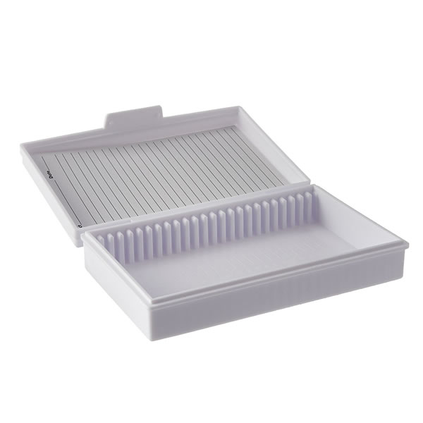 CAJA PORTAOBJETOS PP PARA 25 BLANCA