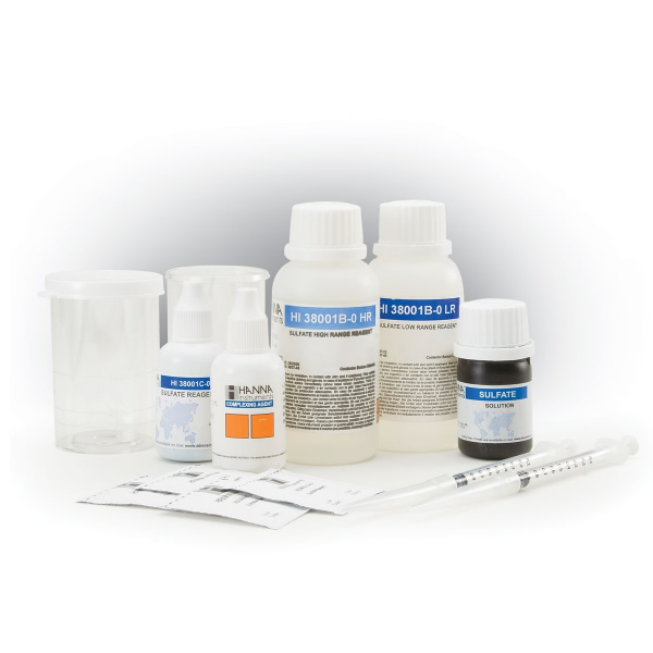 KIT SULFATOS RANGO ALTO (100-1000MG/L)