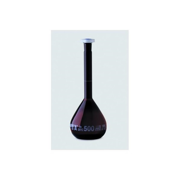 MATRAZ VOLUMETRICO CLASE "A"AMBAR CON TAPON PP 250ML