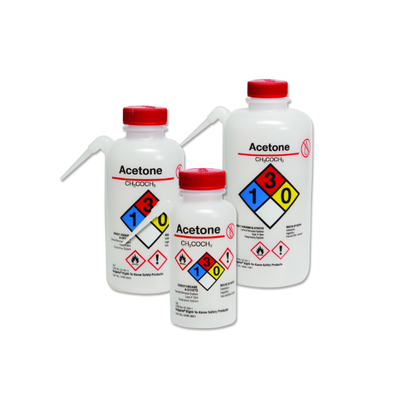 PISETA PLASTICO LDPE B/ANCHA 500MLAGUA DESTILADA