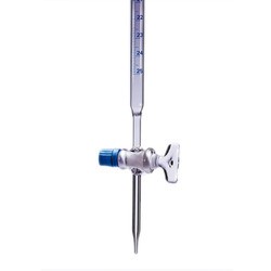 BURETA RECTA LLAV/TEFLON BANDA AZUL 25ML