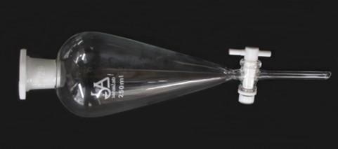 PERA DECANTACION CON LLAVE TEFLON 500ML