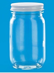 FRASCO VIDRIO CLARO TIPO TARRO 1000ML